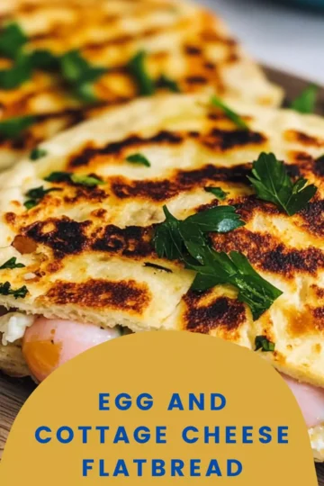 egg and cottage cheese flatbread recipe