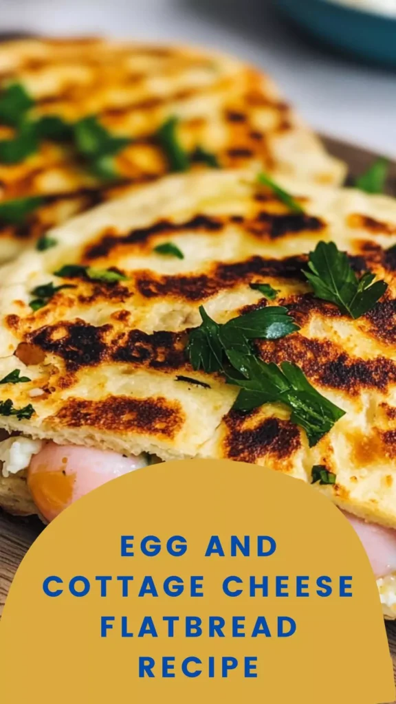 egg and cottage cheese flatbread recipe