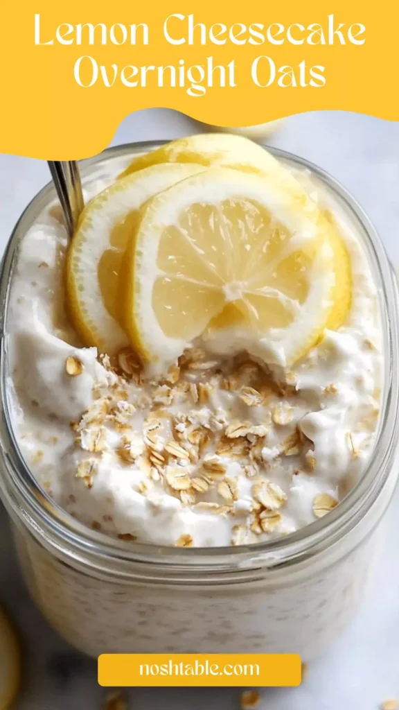 lemon cheesecake overnight oats