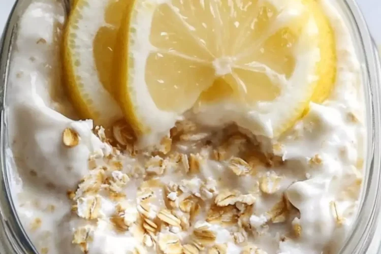 lemon cheesecake overnight oats