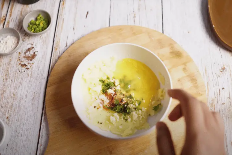 Add the Wet Ingredients - Arby’s Loaded Potato Bites Recipe