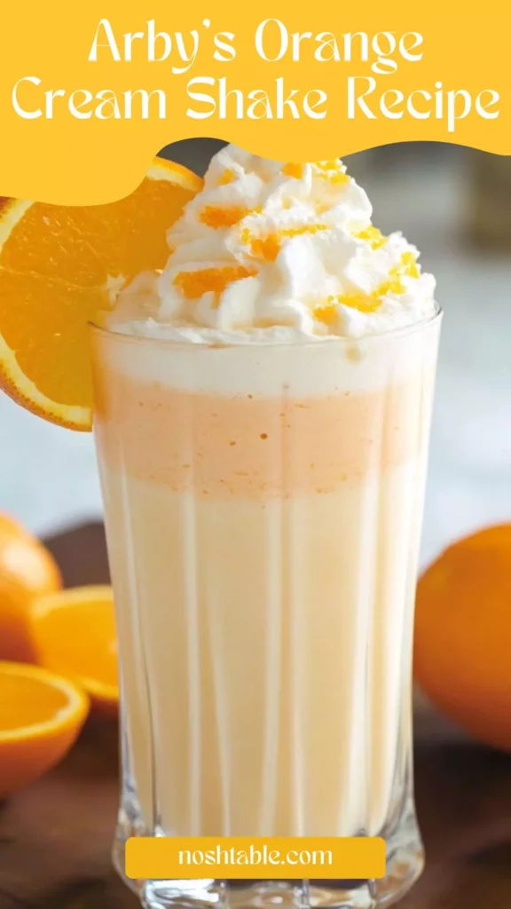 arby's orange cream shake recipe