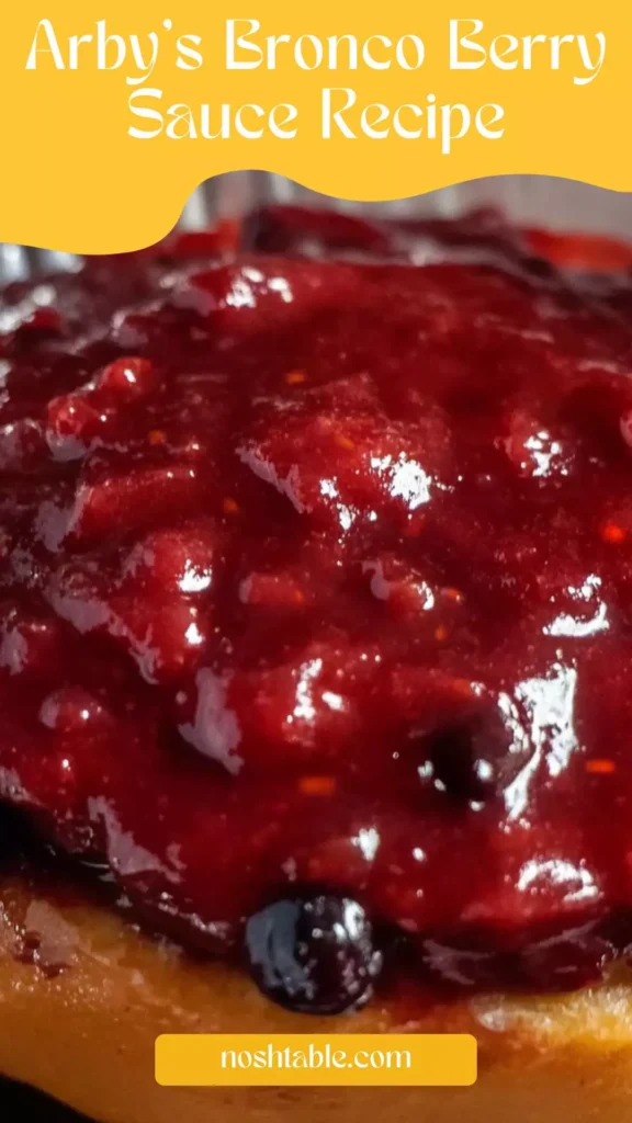 Arby's bronco berry sauce recipe Arby's bronco berry sauce recipe