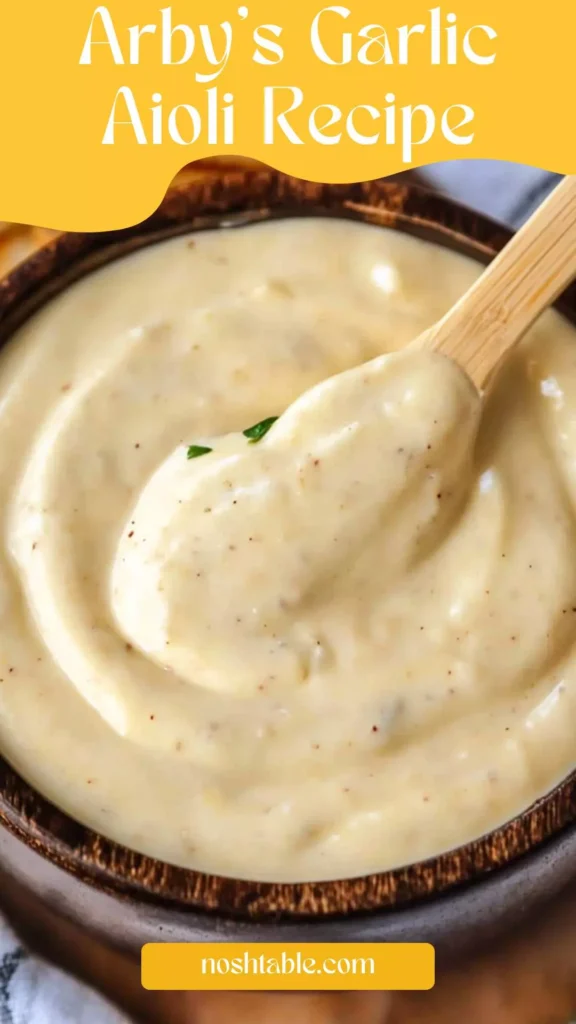 arby's garlic aioli recipe