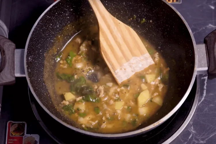 Add Liquids and Potatoes Add Liquids and Potatoes