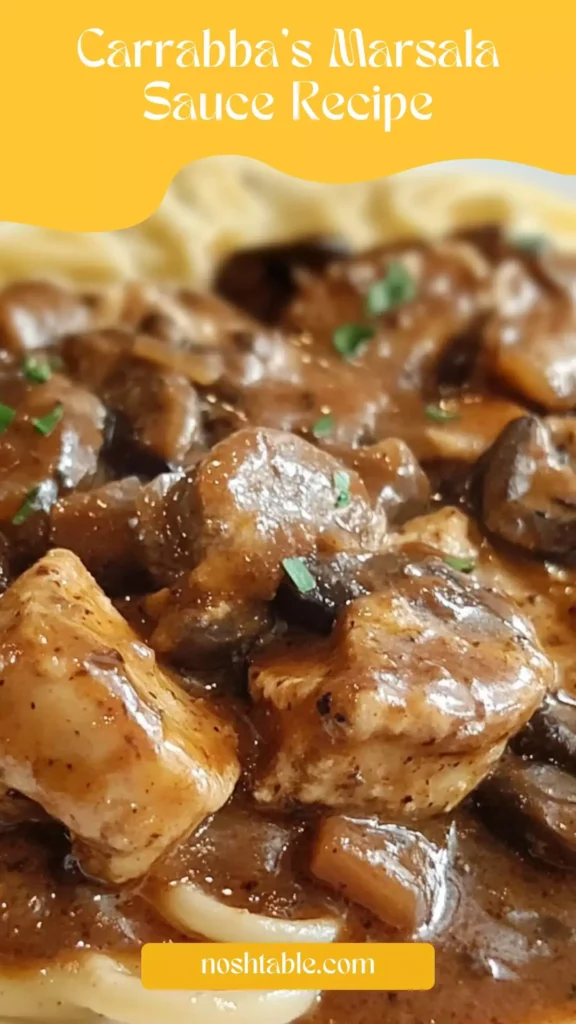 Carrabba's marsala sauce recipe