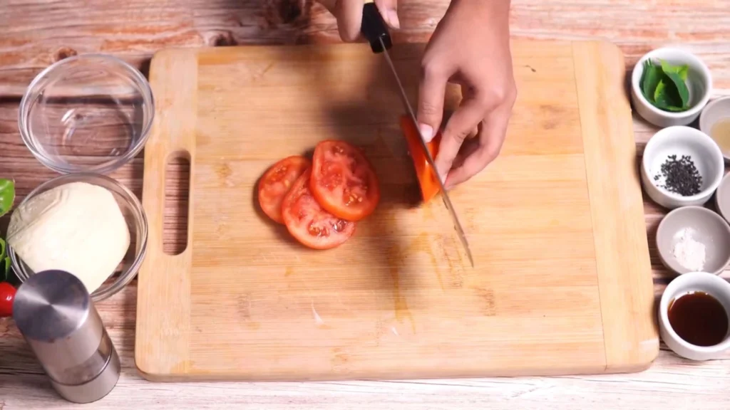 Carrabba’s Caprese Salad Recipe - Prepare the Tomatoes