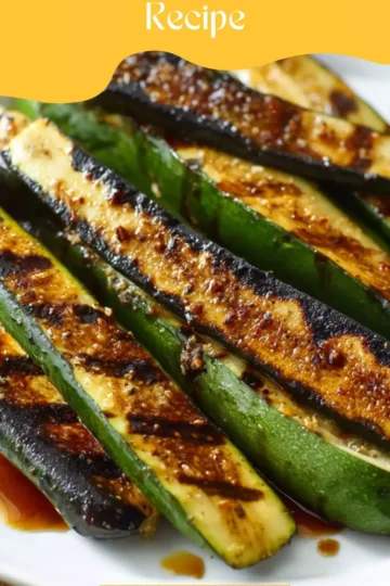 balsamic grilled zucchini recipe