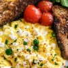 high protein scrambled eggs with cottage cheese