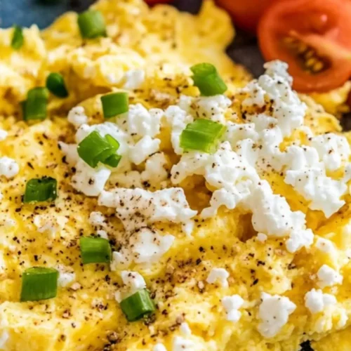 high protein scrambled eggs with cottage cheese recipe
