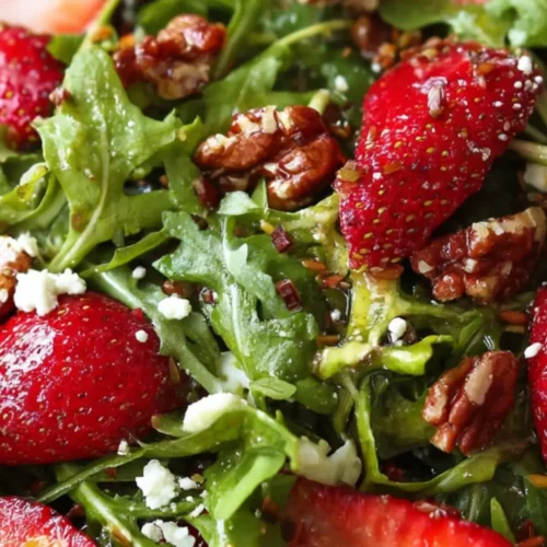 strawberry arugula salad