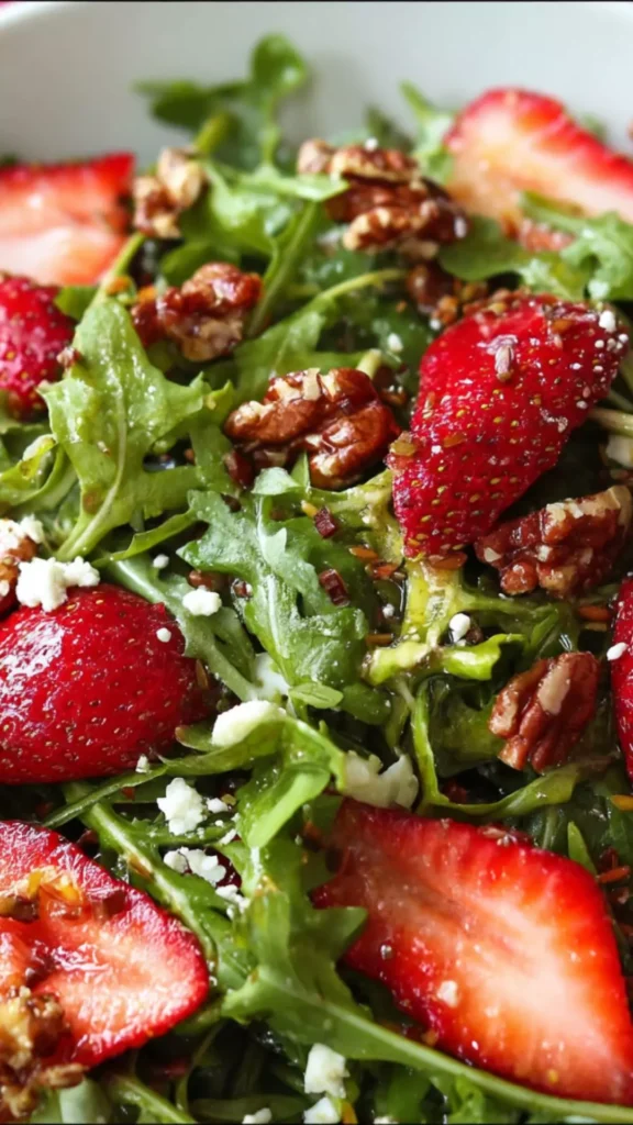 strawberry arugula salad
