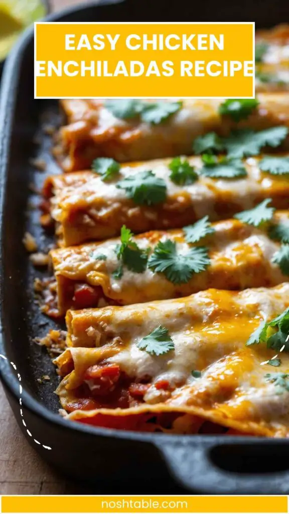 Easy Chicken Enchiladas Recipe