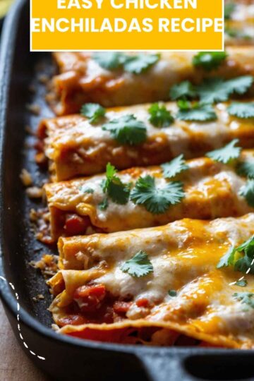 Easy Chicken Enchiladas Recipe