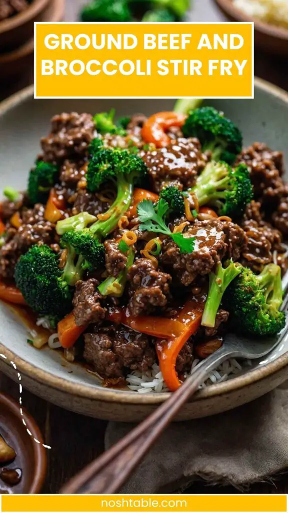 Ground Beef and Broccoli Stir Fry