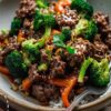 ground beef and broccoli stir fry