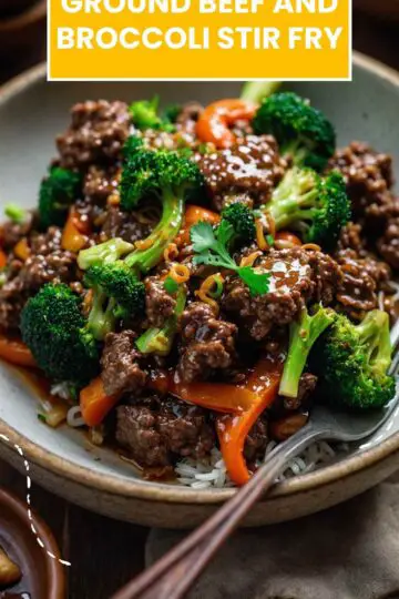 ground beef and broccoli stir fry