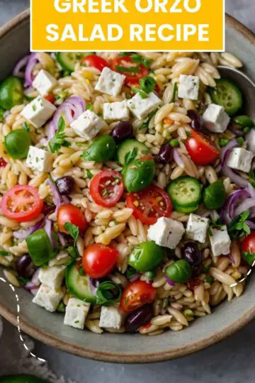 Greek Orzo Salad Recipe