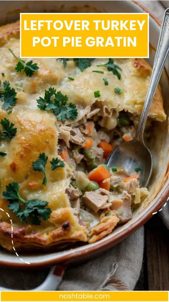 Leftover Turkey Pot Pie Gratin Leftover Turkey Pot Pie Gratin