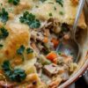 Leftover Turkey Pot Pie Gratin