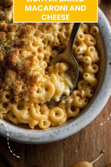 Lighter Baked Macaroni and Cheese