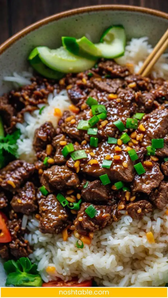 Korean Beef Rice Bowls Recipe