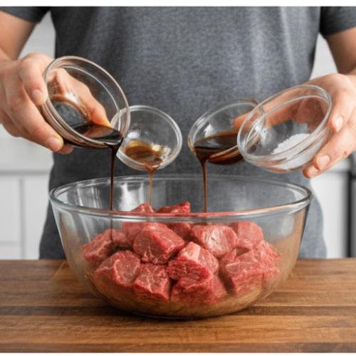 Step 1: Marinate the Beef