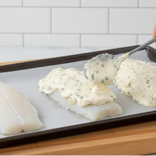 Step 5: Coat the Cod Step 5: Coat the Cod