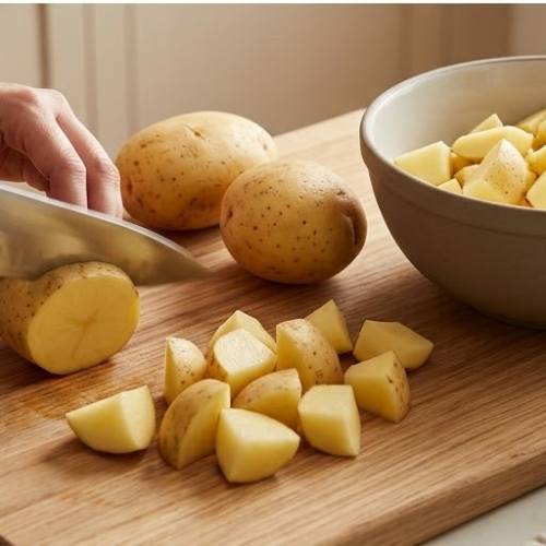 Step 2: Prepare the potatoes 