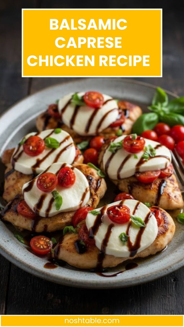Balsamic Caprese Chicken Recipe – Nosh Table