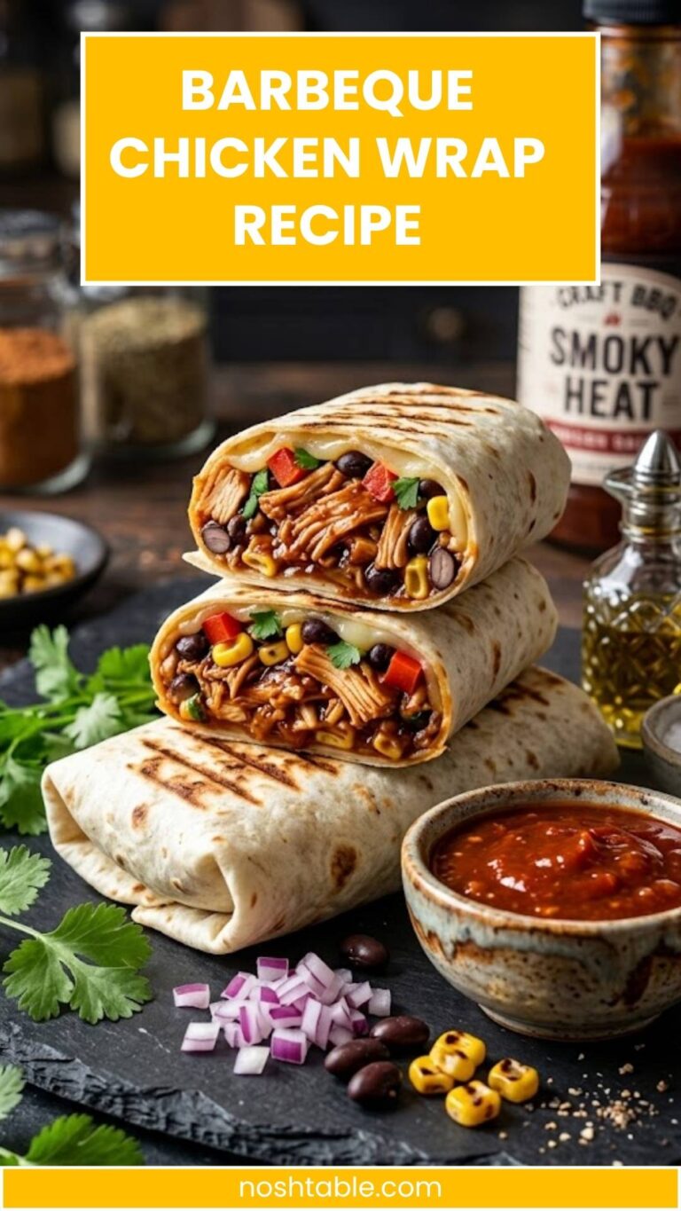 Barbeque Chicken Wrap Recipe – Nosh Table