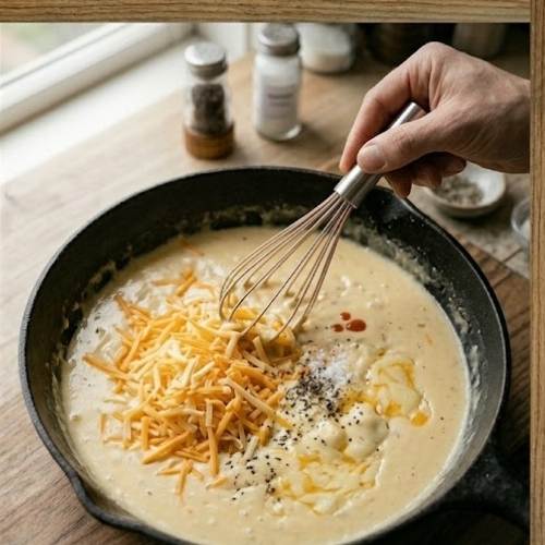 Step 6: Add the Cheeses