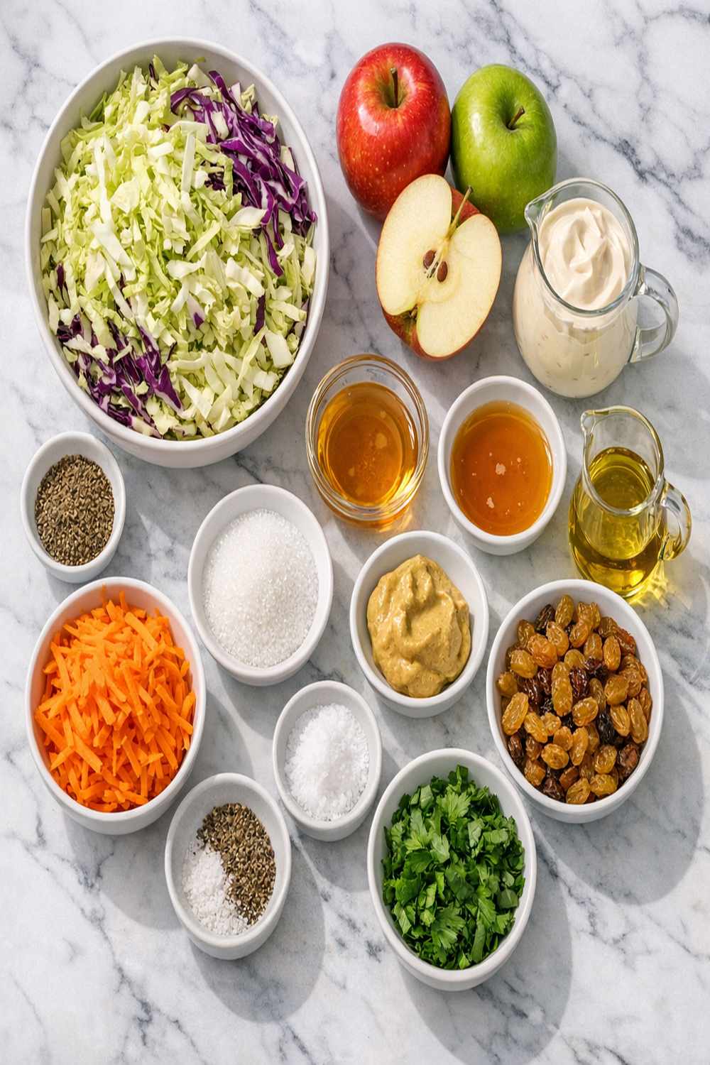Apple Coleslaw Recipe ingredients