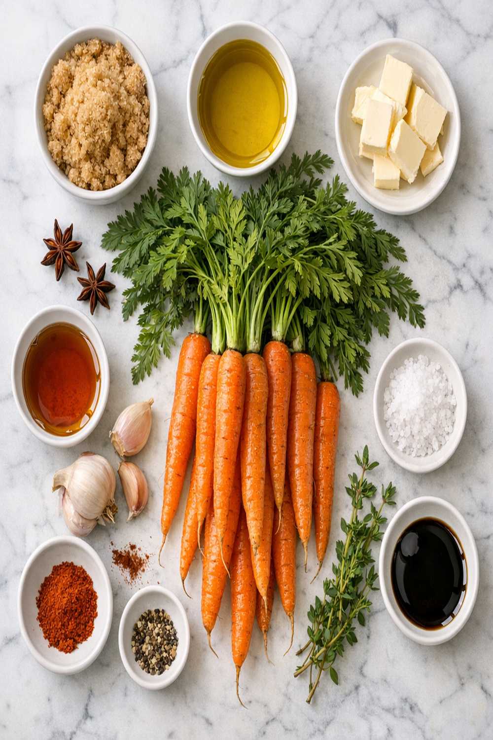 Brown Sugar Roasted Carrot Recipe ingredients